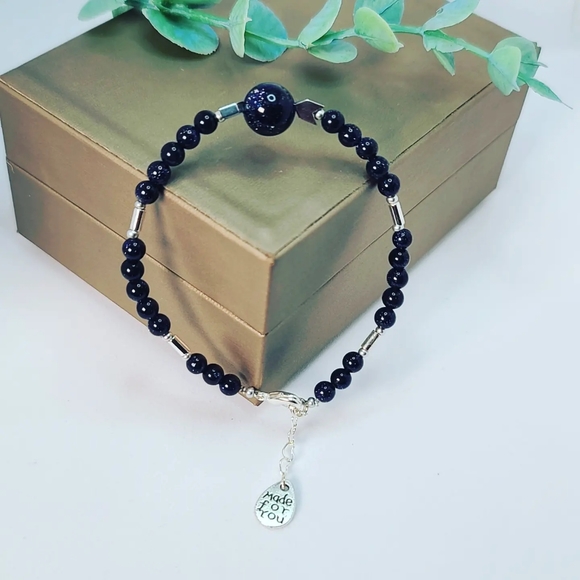 Blue Goldstone bracelet - Picture 5 of 5